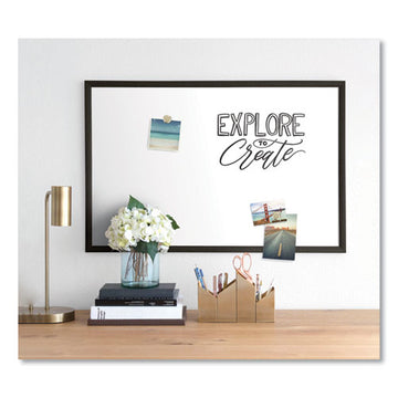 U Brands Magnetic Dry Erase Board With Mdf Frame, 36 X 24, White Surface, Black Frame freeshipping - TVN Wholesale